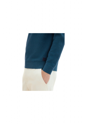 TOM TAILOR 1186, Kékeszöld Kötött Pulóver