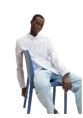 TOM TAILOR DENIM 2371, Fehér Hosszú Ujjú Ing