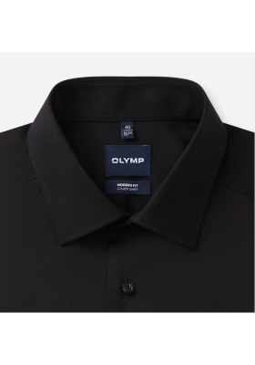 OLYMP Luxor 1339, Fekete Hosszú Ujjú Ing Modern Fit New Kent