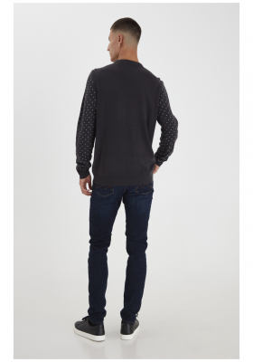 BLEND Xmas 1581, Kék Kötött Pulóver