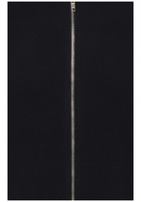 CASUAL FRIDAY Zipper 1986,Fekete Kötött Kardigán