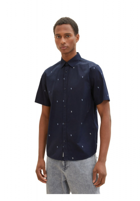 TOM TAILOR 6234, Kék Rövid Ujjú Ing