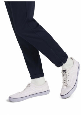 TOM TAILOR DENIM Chinos w. Zips 3663, Kék Chinonadrág