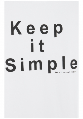 CASUAL FRIDAY Tue 3834, Fehér Rövid Ujjú Póló