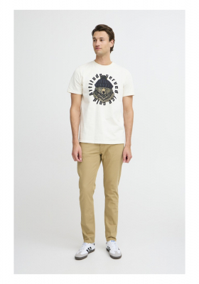 BLEND 7344, Fehér Rövid Ujjú Póló Bear