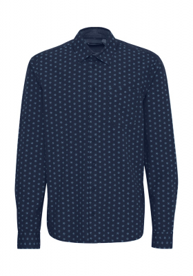 BLEND 7411, Kék Mintás Hosszú Ujjú Ing