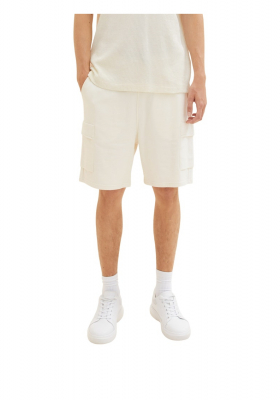 TOM TAILOR DENIM 5679, Fehér Cargo Rövidnadrág