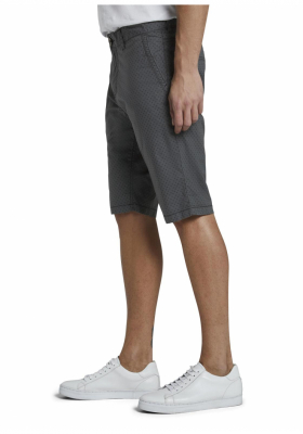 TOM TAILOR Chino Shorts 6331, Szürke Chino Rövidnadrág