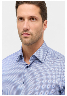 ETERNA Modern Fit 2640, Égkék Mintás Hosszú Ujjú Ing