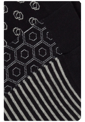 BLEND 3-Pack 4657, Fekete Mintás Magasszárú Zokni