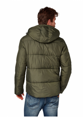 TOM TAILOR Heavy Puffer 5313, Zöld Bélelt Dzseki
