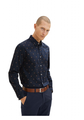 TOM TAILOR 2364, Kék Hosszú Ujjú Ing