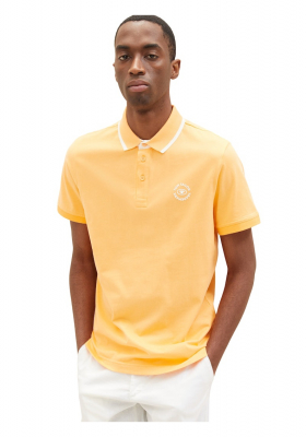 TOM TAILOR 5620, Okkersárga Rövid Ujjú Ingpóló