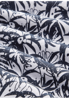 TOM TAILOR Tropical 1634, Kék Rövid Ujjú Ingpóló