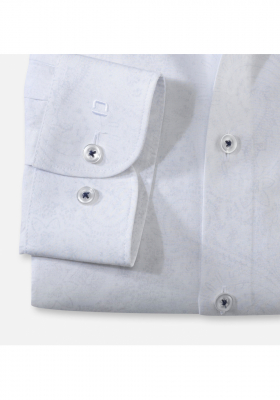 OLYMP Level Five 2110, Fehér Hosszú Ujjú Ing, Body fit, Royal Kent