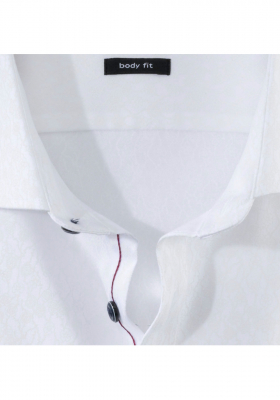 OLYMP Level Five 2013, Fehér Hosszú Ujjú Ing, Body fit, Royal Kent