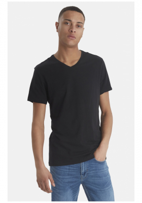 BLEND Dinton 2-Pack 1996, Fekete Rövid Ujjú Póló V-nyakú