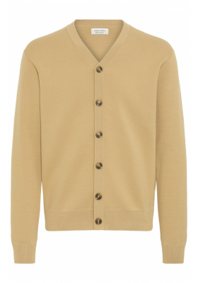 CASUAL FRIDAY Angar 6024, Sárga Kötött Kardigán