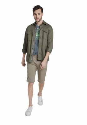 TOM TAILOR Chino Shorts 6045, Bézs Chino Rövidnadrág