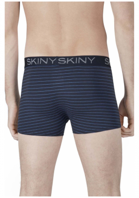 SKINY Cotton Multipack 6487, Kék Csíkos Boxernadrág Dupla Csomag NOS