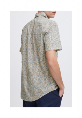 CASUAL FRIDAY Anton 5069, Zöld Mintás Rövid Ujjú Ing