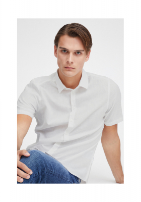 CASUAL FRIDAY Aksel 3886 Fehér Rövid Ujjú Ing