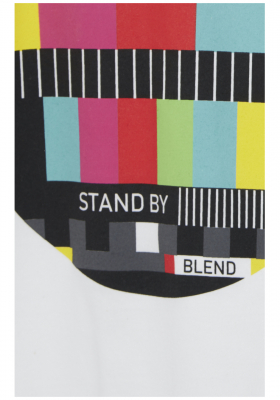 BLEND Monoscope Tee 0989, Fehér Rövid Ujjú Póló
