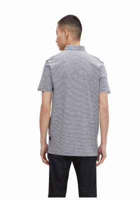 TOM TAILOR DENIM Jersey 0644, Kék Rövid Ujjú Ingpóló