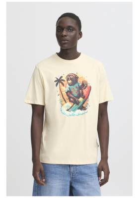 BLEND Jessy 8281, Homokszínű Rövid Ujjú Póló