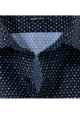 OLYMP No. Six 24/Seven 2548, Sárga Hosszú Ujjú Ing, Super slim, Urban Kent