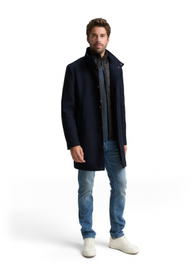 TOM TAILOR 8486, Sötétkék 2in1 Szövetkabát