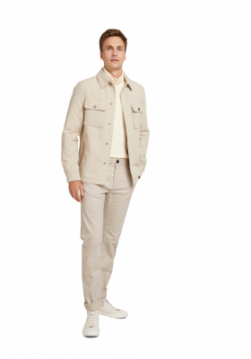 TOM TAILOR Satin Stretch 7829, Bézs Chinonadrág