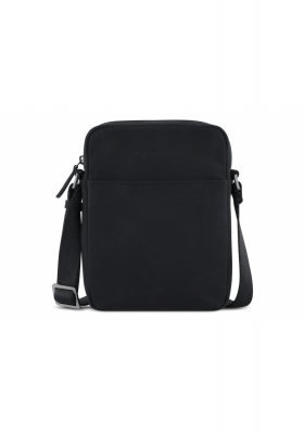 BUGATTI Luca 3701, Fekete Bőr Válltáska Small 