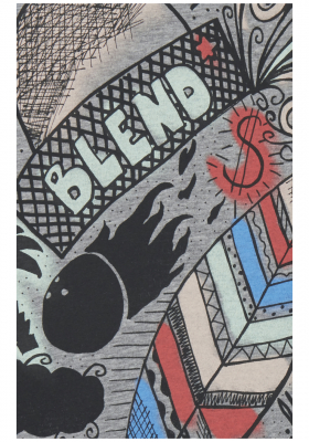 BLEND Malibu 8767, Szürke Rövid Ujjú Póló