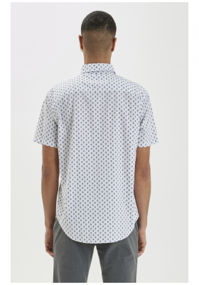 CASUAL FRIDAY Anton 3339, Fehér , Aprómintás Rövid Ujjú Ing 