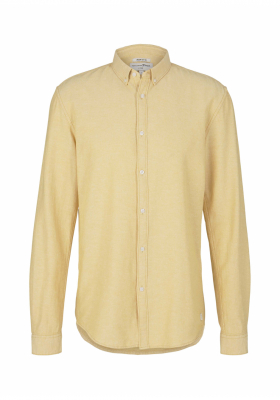 TOM TAILOR DENIM Twill 6873, Sárga  Hosszú Ujjú Ing