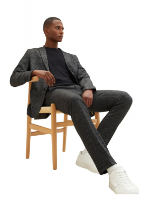 TOM TAILOR 8600, Szürke Kockás Zakó