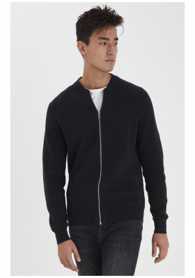 CASUAL FRIDAY Zipper 1986,Fekete Kötött Kardigán