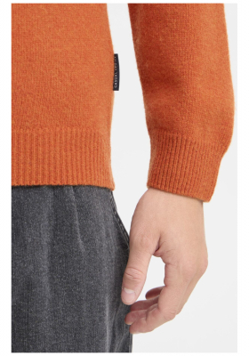 CASUAL FRIDAY Karl 3970, Narancs Kötött Gyapjú Pulóver NOOS