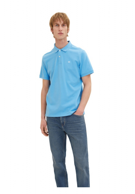 TOM TAILOR 1006, Égkék Színű Rövid Ujjú Ingpóló