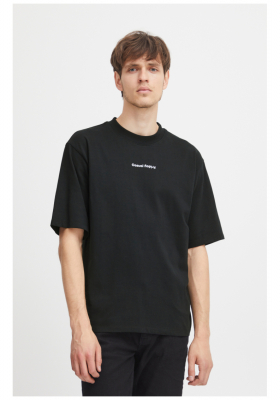 CASUAL FRIDAY Tue 4804, Fekete Rövid Ujjú Póló