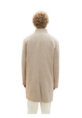 TOM TAILOR DENIM 7399, Homokszínű Gyapjú Kabát