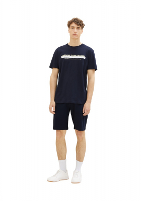 TOM TAILOR DENIM 7653, Sötétkék Rövid Ujjú Póló NOS