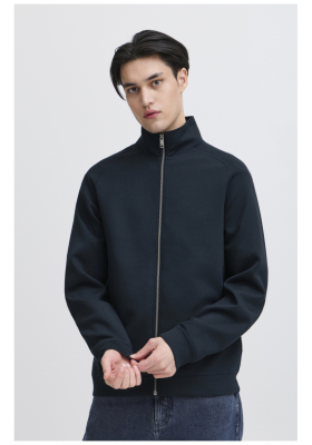 CASUAL FRIDAY Sigurd 4936, Sötétkék Cipzáros Pulóver NOOS 