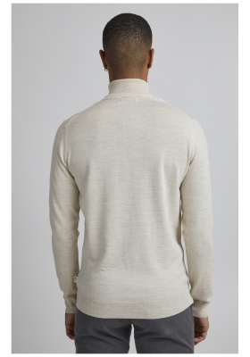 CASUAL FRIDAY Konrad Merino 1483, Bézs Kötött Garbo Pulóver, NOOS