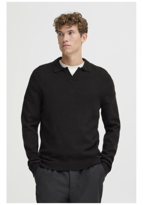 CASUAL FRIDAY Karl 5311, Fekete Kötött Pulóver