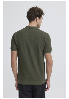  CASUAL FRIDAY Mateo 5399, Sötétzöld Kötött Rövid Ujjú