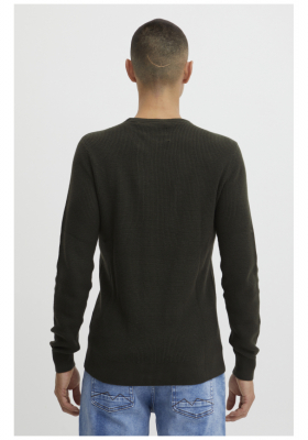 BLEND Codford 4336, Zöld Kötött Pulóver