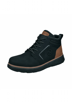 BUGATTI 331-AP030, Fekete Magasszárú Cipő