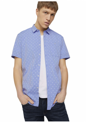 TOM TAILOR DENIM Element 4718, Világoskék Rövid Ujjú Ing